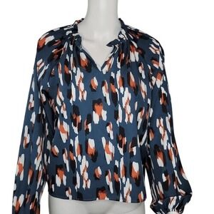 SHEIN‎ Multi Color Print Raglan Sleeve Blouse